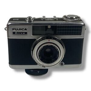 FUJICA DRIVE 35mm Clockwork Half Frame 35mm Camera Untested